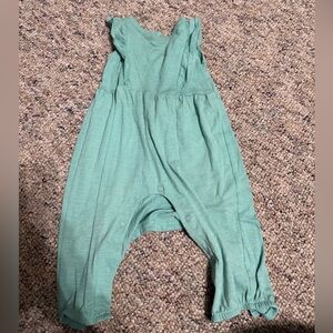 Okie Dokie Mint Green Ruffled Jumpsuit